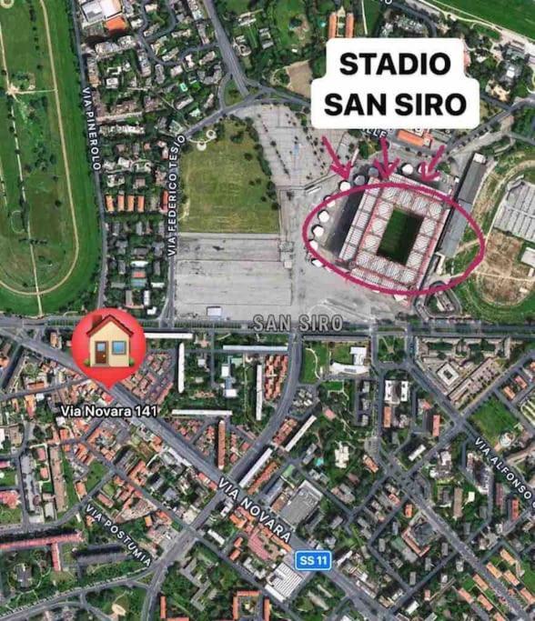 Appartamento A 500 Metri Da San Siro Milão Exterior foto